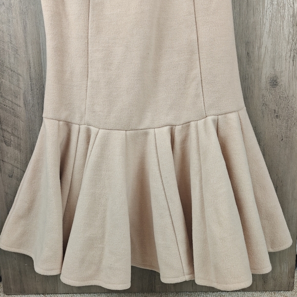 JOA Warm and Fuzzy Blush Pink Drop Waist Wool Blend Mini Dress Size Small - Picture 9 of 13